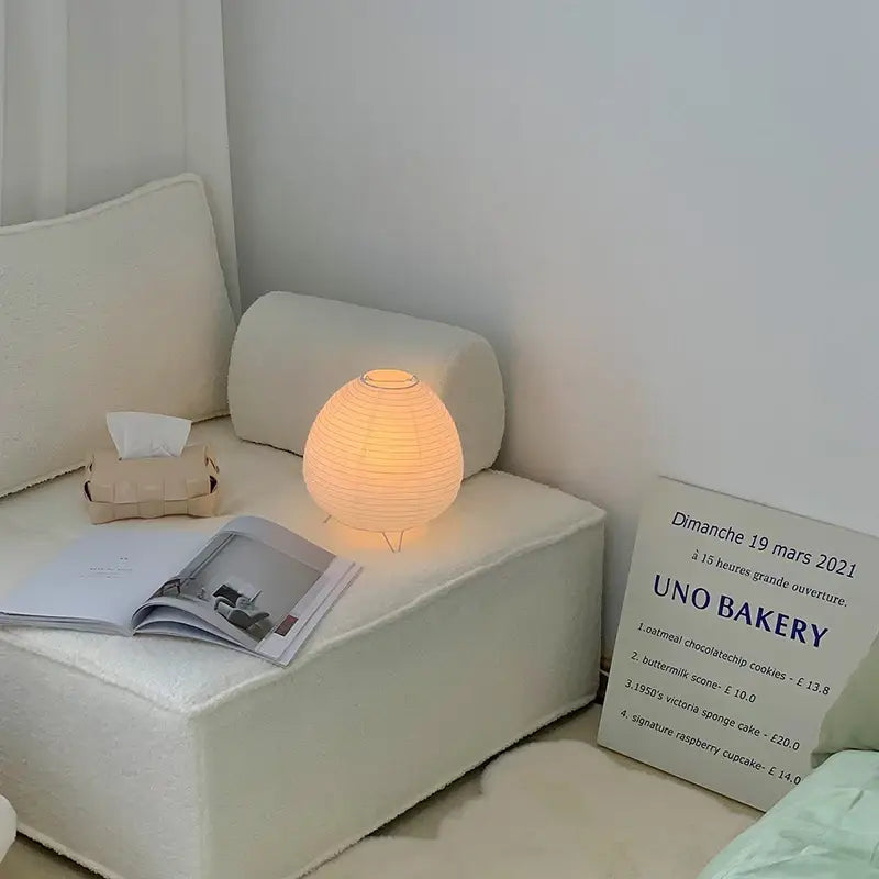 DecorBites™ Nordic LED Table Lamp Interior Lighting Wabi Sabi Style Table Light Bedside Bedroom Living Study Home