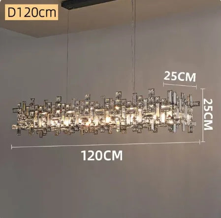 DecorBites™ Crystal Chandelier: Luxury Modern Lighting for Living Room, Dining Room, Office, Villa