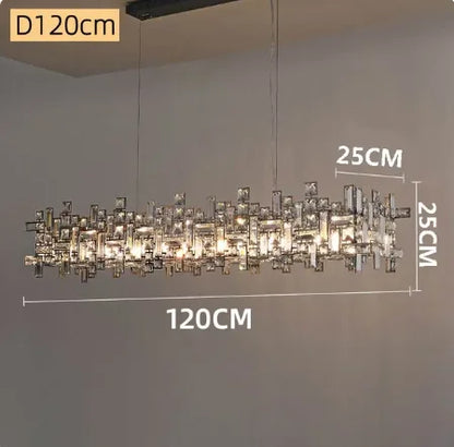 DecorBites™ Crystal Chandelier: Luxury Modern Lighting for Living Room, Dining Room, Office, Villa