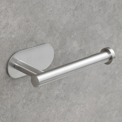 DecorBites™ Brushed Gold Stainless Steel Tissue Holder - Wall Mounted Toilet Paper Roll Stand