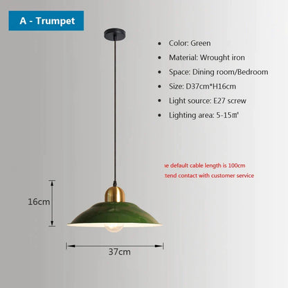 DecorBites™ Iron Industrial Chandeliers, Nordic Pendant Light for Home, Retro Loft Hanging Lamps