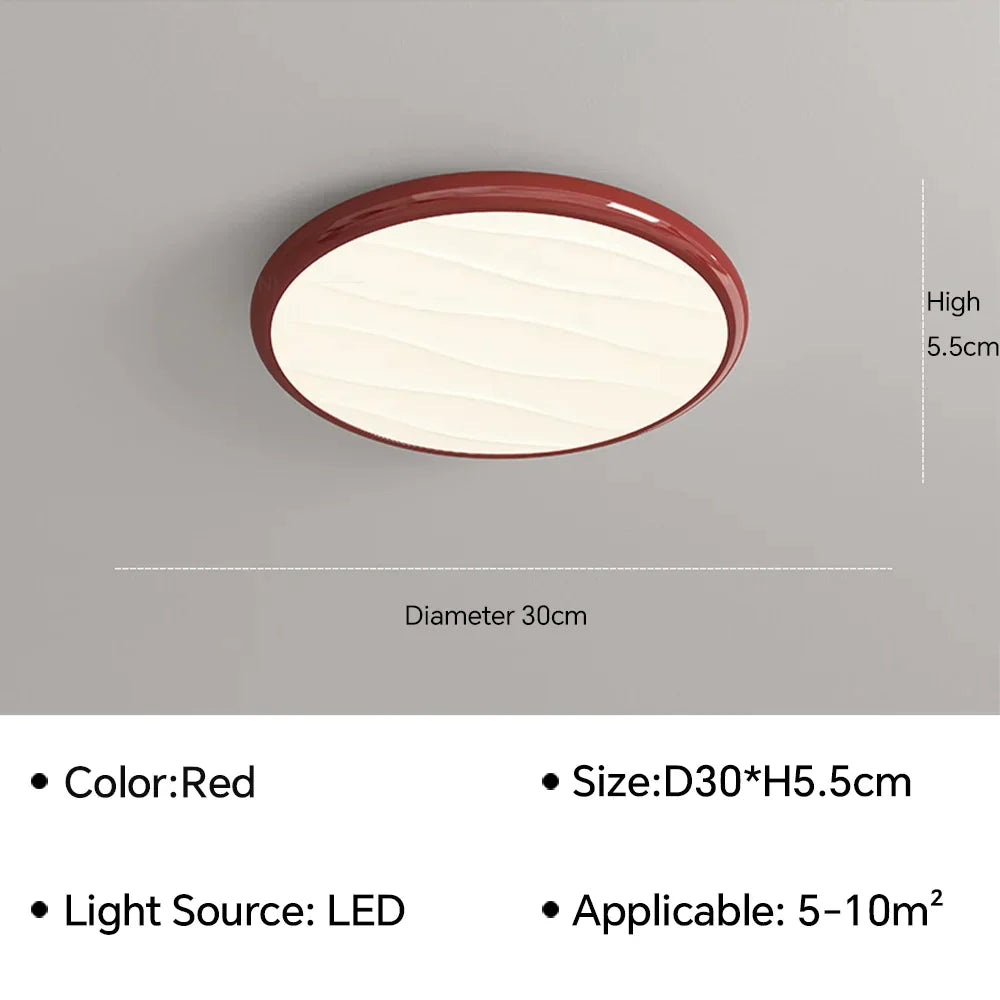DecorBites™ LED Ceiling Light: Nordic Minimalist Design, Remote Control, for Bedroom, Living Room