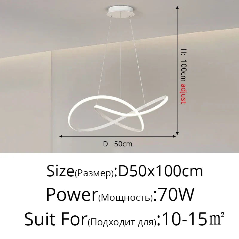 DecorBites™ Cloud Chandelier Nordic Modern Living Room Ceiling Lamp