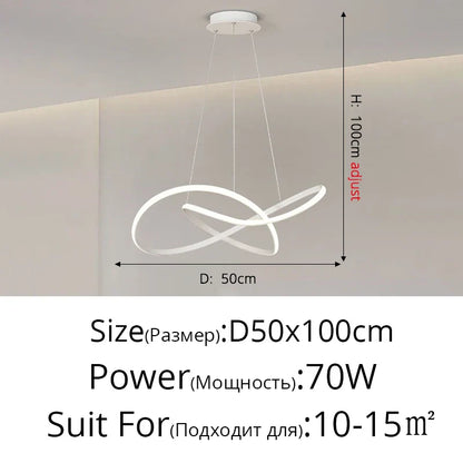 DecorBites™ Cloud Chandelier Nordic Modern Living Room Ceiling Lamp