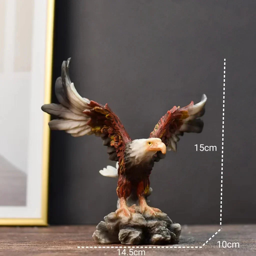 DecorBites™ Dapeng Eagle Wings Resin Art Statue Ornament for Home and Office Decor
