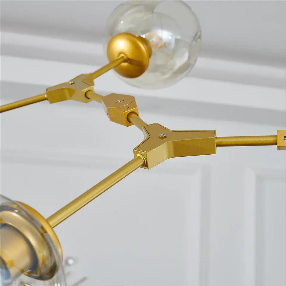 Glass Ball LED Chandelier - Nordic Style