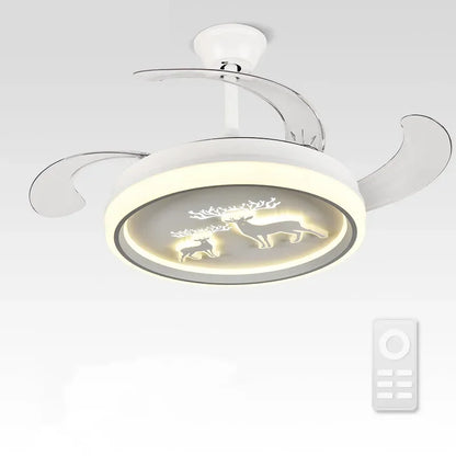 DecorBites™ Bird Nest Ceiling Fan with LED Light Remote Control