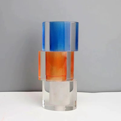 DecorBites™ Clear Crystal Mosaic Vase - Home Decoration Terrarium Flower Pot