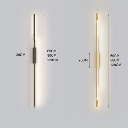 DecorBites™ LED Wall Sconce for Living Room Bedroom Stairs Hotel Hallway Study Black Gold