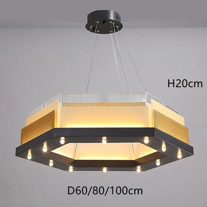 DecorBites™ LED Chandelier: Postmodern Art Lamp for Designer Living Room, Bar, Restaurant.