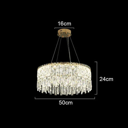 DecorBites™ Crystal Chandelier: Luxury Bedroom & Living Room Lighting
