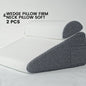 Decobites Memory Foam Bed Wedge Pillow Set - Versatile Support for Back, Leg, and Knee