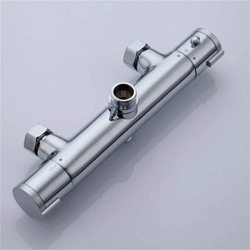 DecorBites™ Brass Thermostatic Shower Faucet Mixer Valve for Intelligent Bathtub