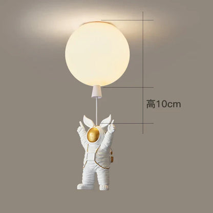 DecorBites™ Children Nordic Bear Astronaut LED Ceiling Chandelier - Kid's Theme Decor