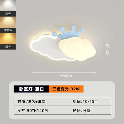 Lámpara de techo DecorBites™ Cream Clouds Rainbow para dormitorio infantil