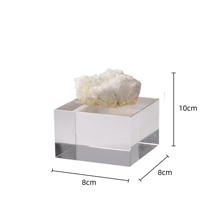 DecorBites™ Clear Crystal Coralline Ornaments for Home Decor