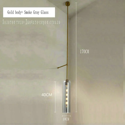 DecorBites™ E27 Glass Wall Light in Smoke Gray Amber Milky White Green for Bedroom Living Room