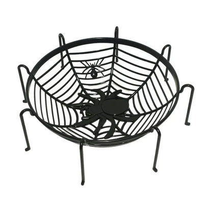 DecorBites™ Halloween Skull Spider Tray Snack Storage Plate Fruit Basket Candy Box