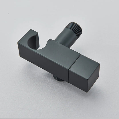 DecorBites™ Brass Bidet Faucet Single Cold Water Black Toilet Sprayer Valve Jet Set