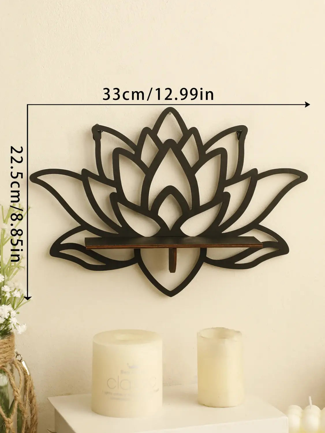 DecorBites™ Lotus Floating Wall Shelf - Multi-Style Home Decor