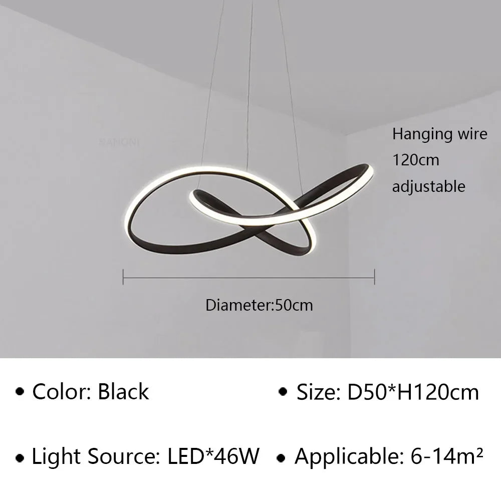 DecorBites™ LED Pendant Light Modern Luster for Living Dining Hall Bedroom Hotel Decor