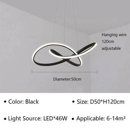 DecorBites™ LED Pendant Light Modern Luster for Living Dining Hall Bedroom Hotel Decor