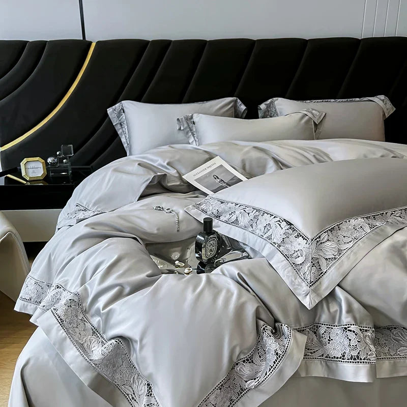 White Egyptian Cotton Bedding 1500TC Queen