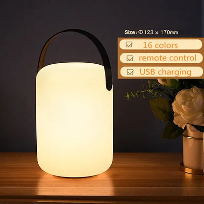 DecorBites™ LED Night Light: Portable & Rechargeable for Home, Camping, and Outdoors
