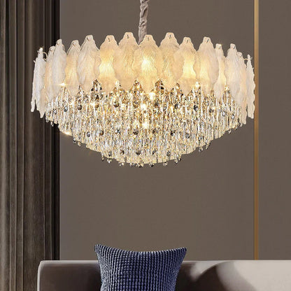 DecorBites™ Crystal Chandelier: Modern Elegance for Living Room, Bedroom - High-End Luxury Lighting
