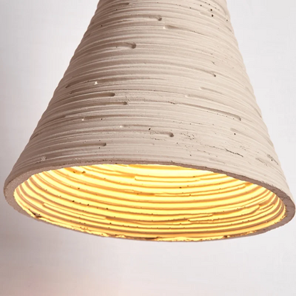 DecorBites™ LED Cement Wall Light with Pull Chain & Wood Socket - Nordic Modern Sconce