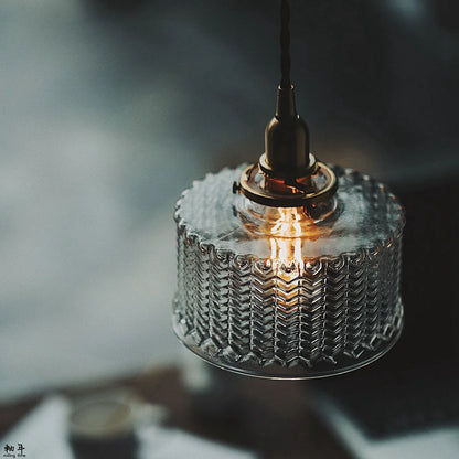 DecorBites™ Clear Glass LED Pendant Light Fixture with Copper Socket for Modern Home Decor