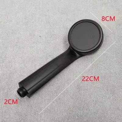Cabezal de ducha de mano DecorBites™ negro de alta presión para ahorrar agua y simular una lluvia en el baño