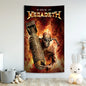 Megadeths Vintage Rock Skull Tapestry for Bar Decoration by Decobites