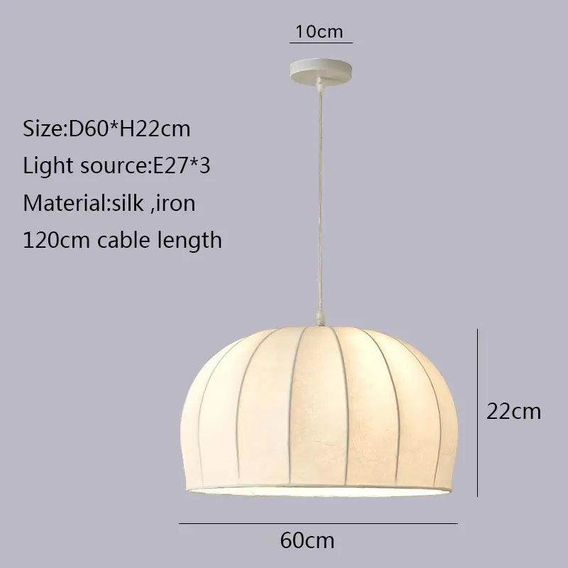 DecorBites™ Elegant Silk Pendant Light for Dining Living Bedroom