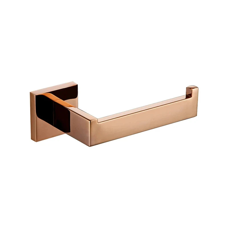 DecorBites™ Gold Square Paper Holder Bathroom Accessory