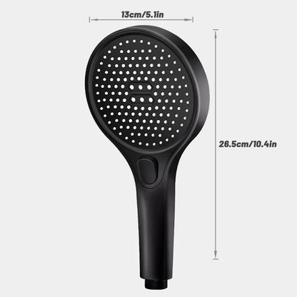DecorBites™ Circular High Pressure Shower Head, Three Modes, Adjustable Water Outlet