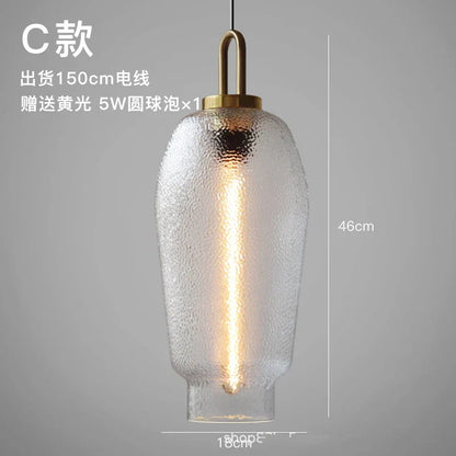 DecorBites™ Glass Pendant Lights - Modern Nordic LED Hanging Lamp for Home Decor