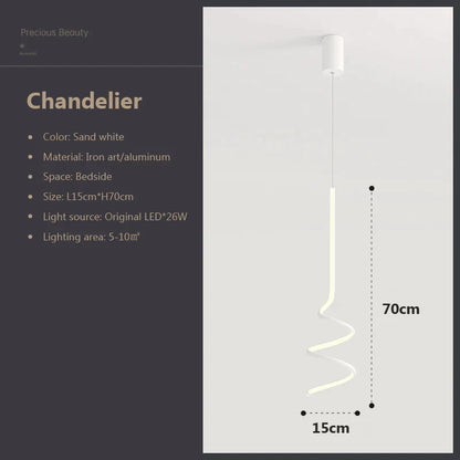 DecorBites™ LED Pendant Lamp: Stylish Nordic Design for Bedroom, Living Room, and Indoor Spaces