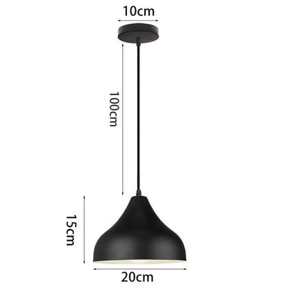 DecorBites™ Black Aluminium Modern Pendant Light for Living Room Dining Table Decor
