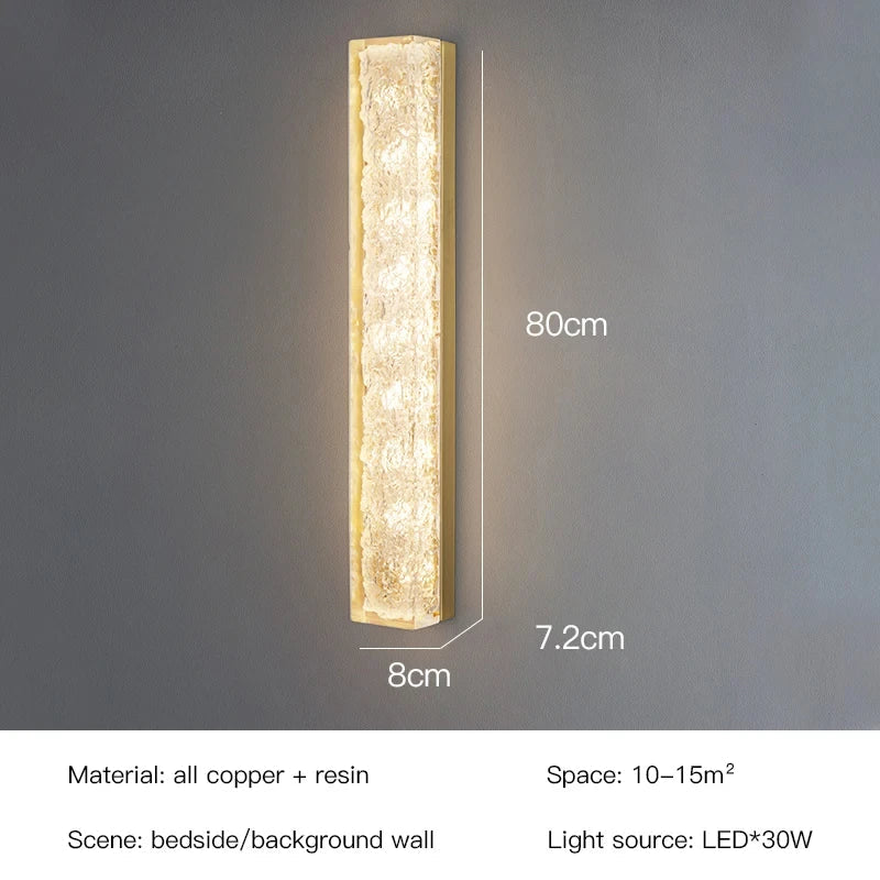 DecorBites™ LED Bedroom Wall Lamp - Luxury Nordic Design Resin Light