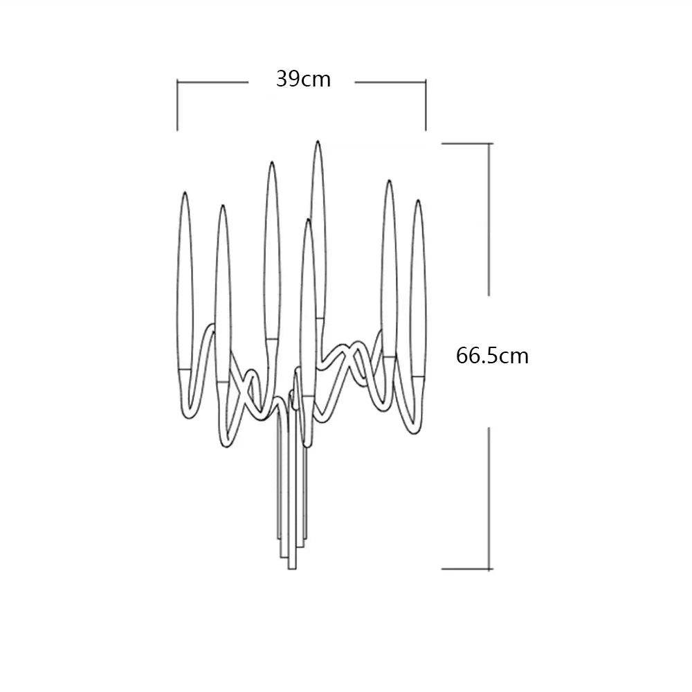 Aplique de pared DecorBites™ Crystal Candle: Lámpara retro de lujo para la decoración de la sala de estar.