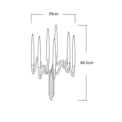 Aplique de pared DecorBites™ Crystal Candle: Lámpara retro de lujo para la decoración de la sala de estar.