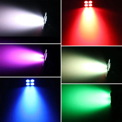 Decorbites™ 4x8W Mini RGBW LED Bühnen-Par-Licht für Party, DJ, Tanz - Weihnachten, Hochzeit, Bar