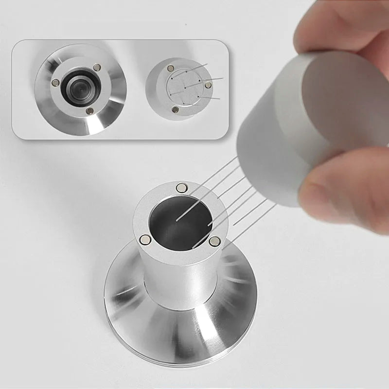 DecorBites™ Coffee Distributor & Tamper Set with Magnetic Stirrer and WDT Tool