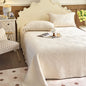 Decobites Cotton Quilted Bedspread Set with Bed Skirt & Pillowcases