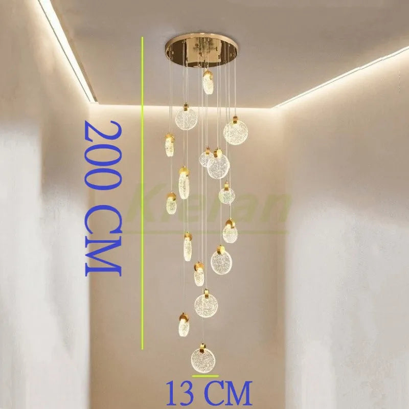 DecorBites™ Crystal LED Chandelier for Modern Home Decor and Lighting