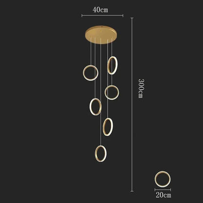 DecorBites™ LED Pendant Lights: Modern Minimalist Hanging Chandelier for Living & Dining Room