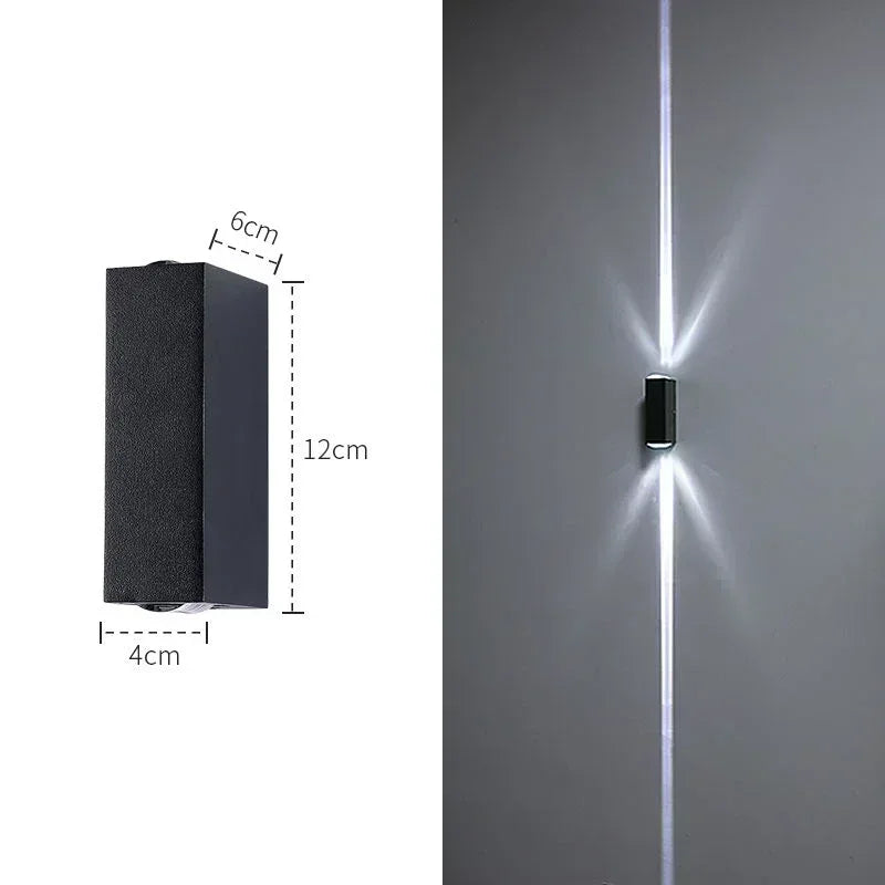 مصباح حائطي مقاوم للماء مصنوع من الألومنيوم من DecorBites™: إضاءة داخلية وخارجية عالية الطاقة