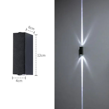 مصباح حائطي مقاوم للماء مصنوع من الألومنيوم من DecorBites™: إضاءة داخلية وخارجية عالية الطاقة