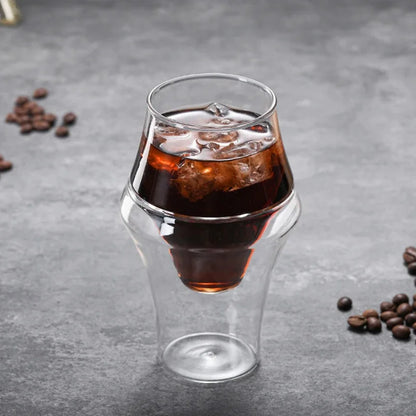 DecorBites™ Latte Double Bottom Cup - Heat Resistant Glass Coffee Tea Tableware